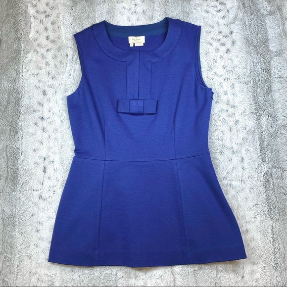 ♠️ NWT! Kate Spade New York Luma Top in French Navy ~Size: 4~ - Picture 3 of 7
